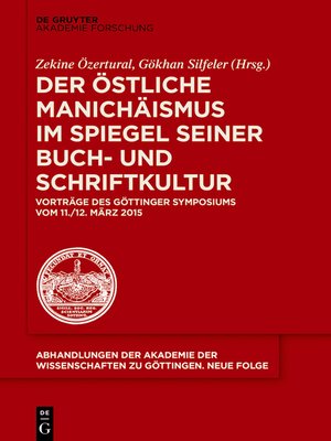 cover image of Der östliche Manichäismus im Spiegel seiner Buch- und Schriftkultur